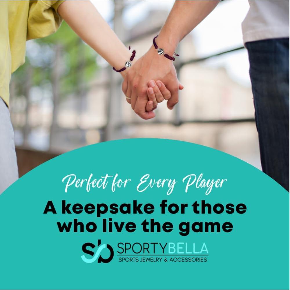 Pulsera de Voleibol Sportybella Ajustable Unisex Azul Claro