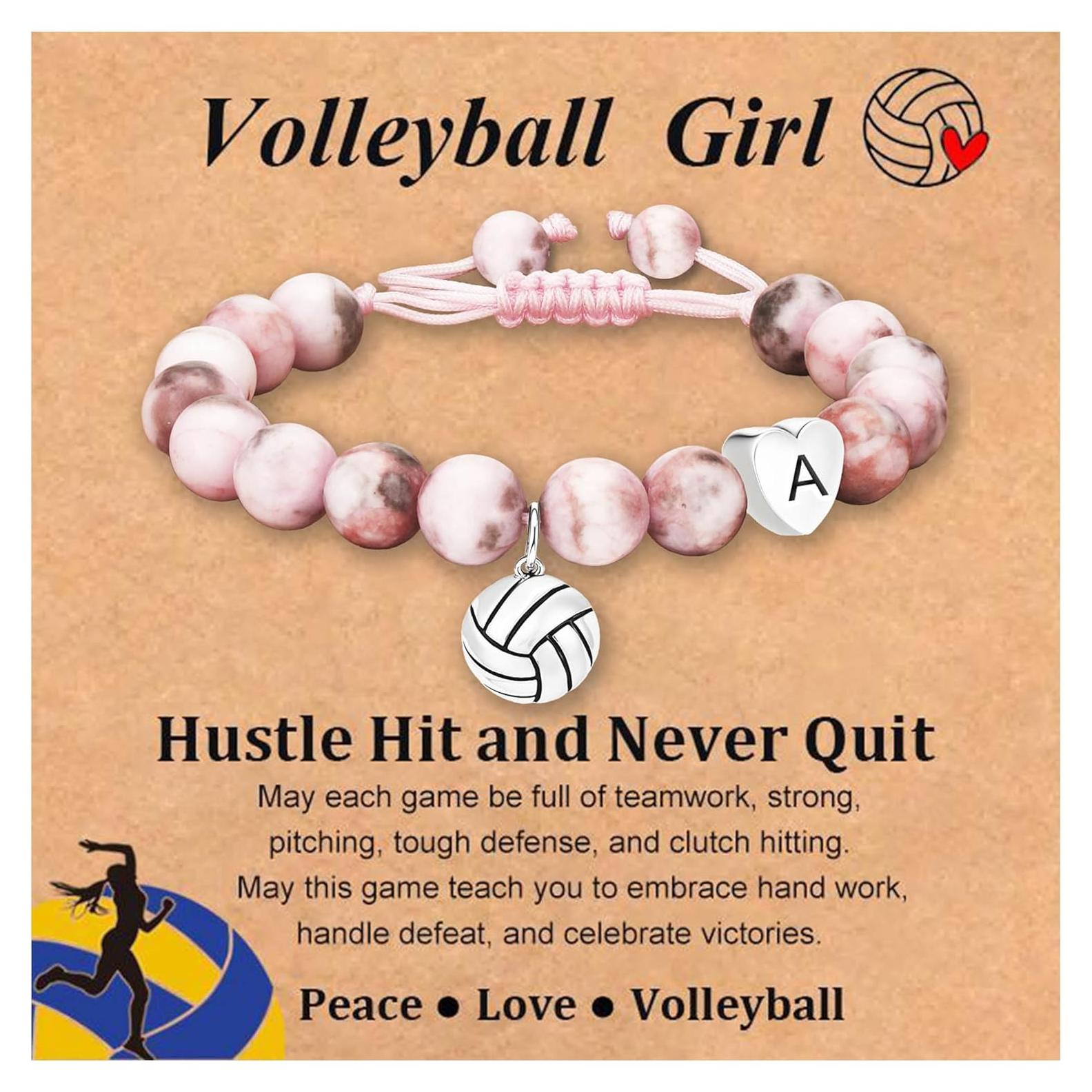 Pulsera Inicial de Volleyball para Chicas - Regalo Deportivo