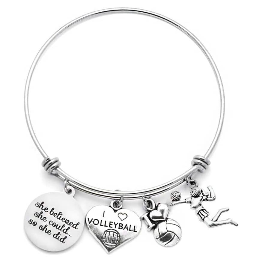 Pulsera Bangle de Baloncesto DYJELWD para Mujeres 6.35 cm