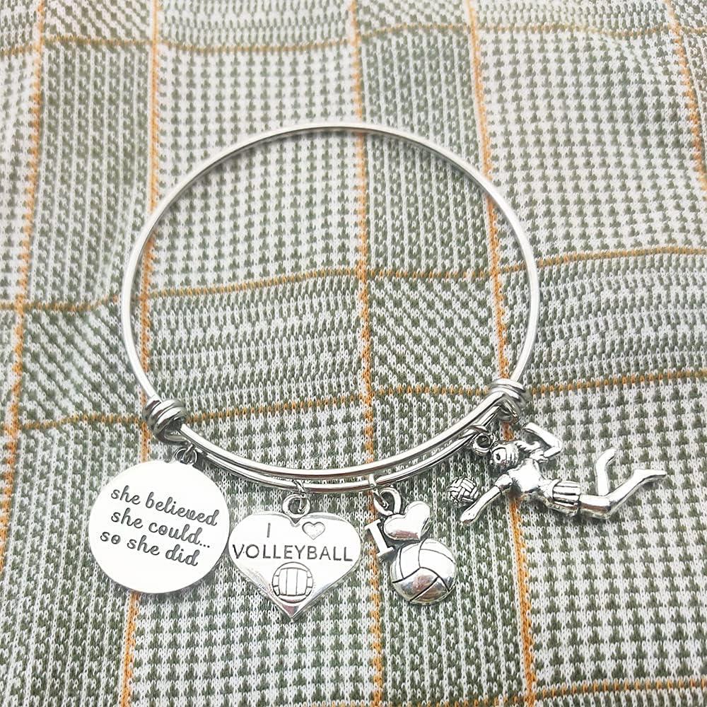 Pulsera Bangle de Baloncesto DYJELWD para Mujeres 6.35 cm