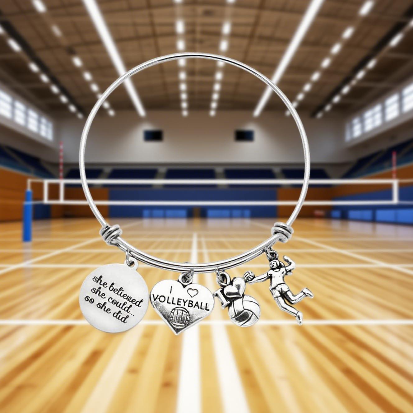 Pulsera Bangle de Baloncesto DYJELWD para Mujeres 6.35 cm