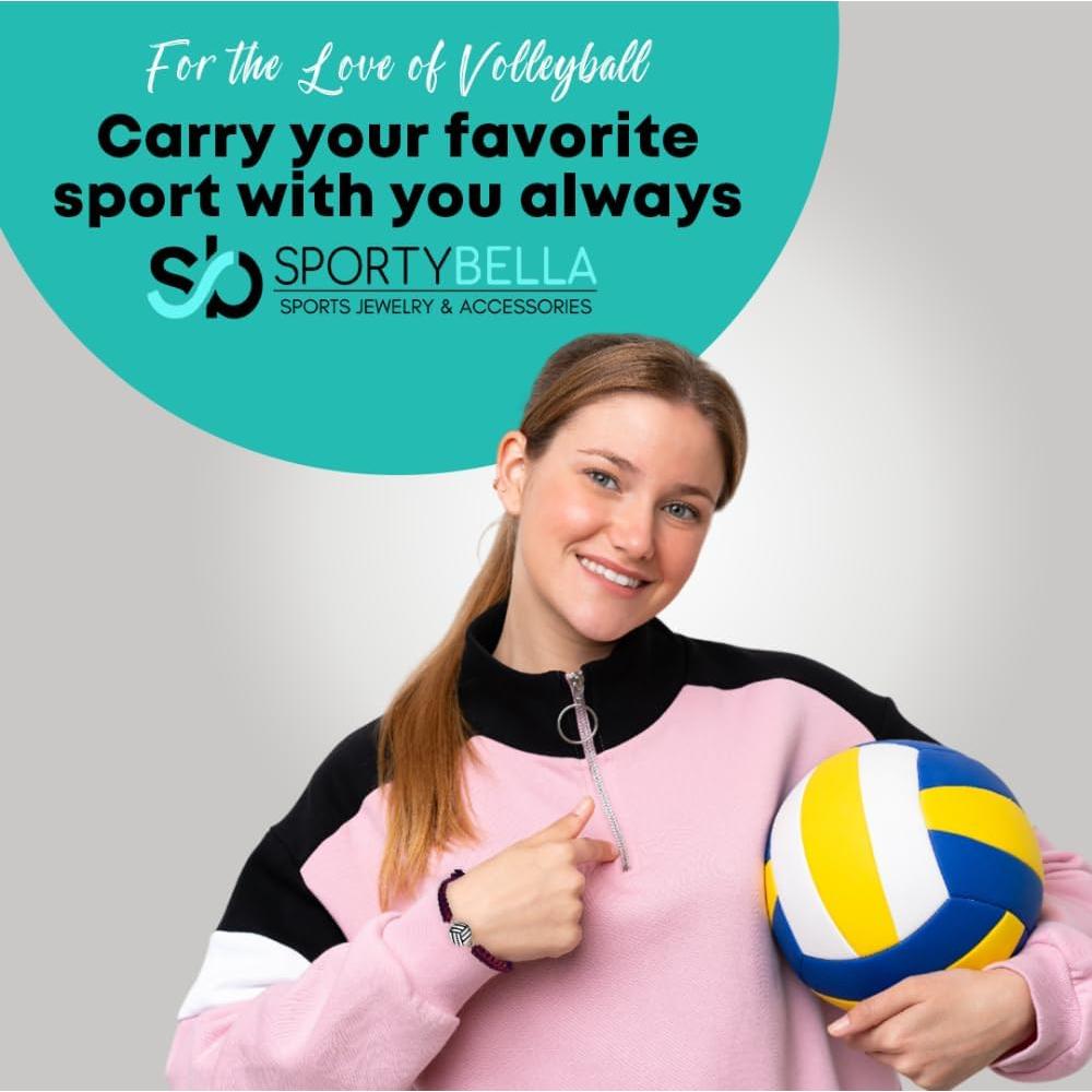 Pulsera de Voleibol SportyBella Ajustable para Niñas - Charm Infinito