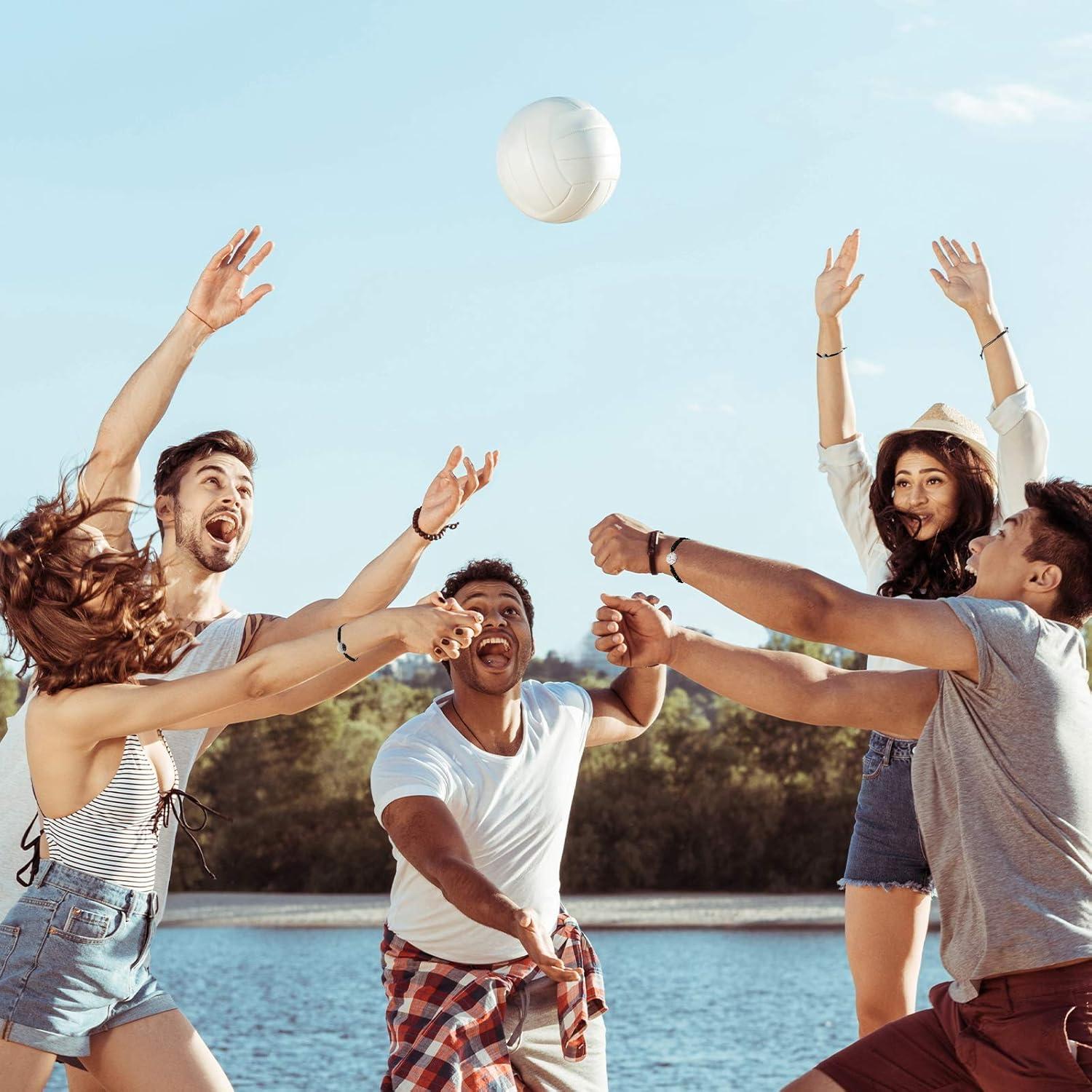 Hicarer 12 Pulseras de Voleibol Tejidas Ajustables para Niñas