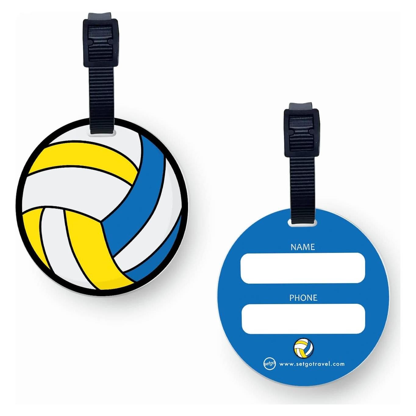 Etiquetas de Identificación SetGo Voleibol - Set de 2, 8 cm