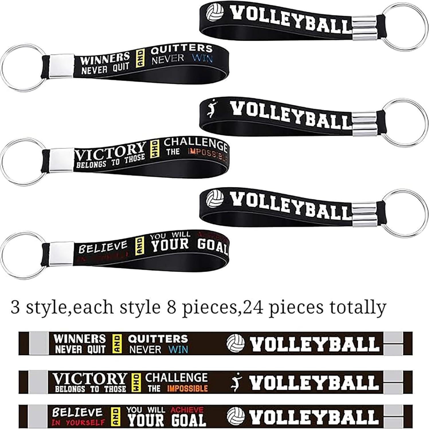 Llavero de Silicona Hicarer 24 Piezas Voleibol Motivacional