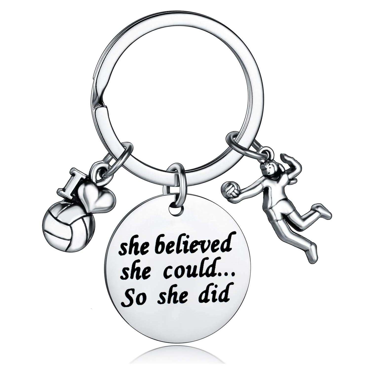 Llavero de Voleibol YEEQIN 2.5 cm Regalo para Jugadores