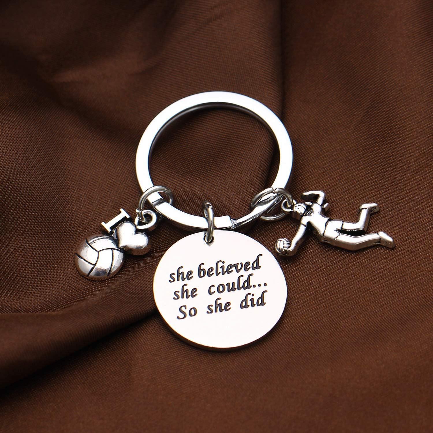 Llavero de Voleibol YEEQIN 2.5 cm Regalo para Jugadores