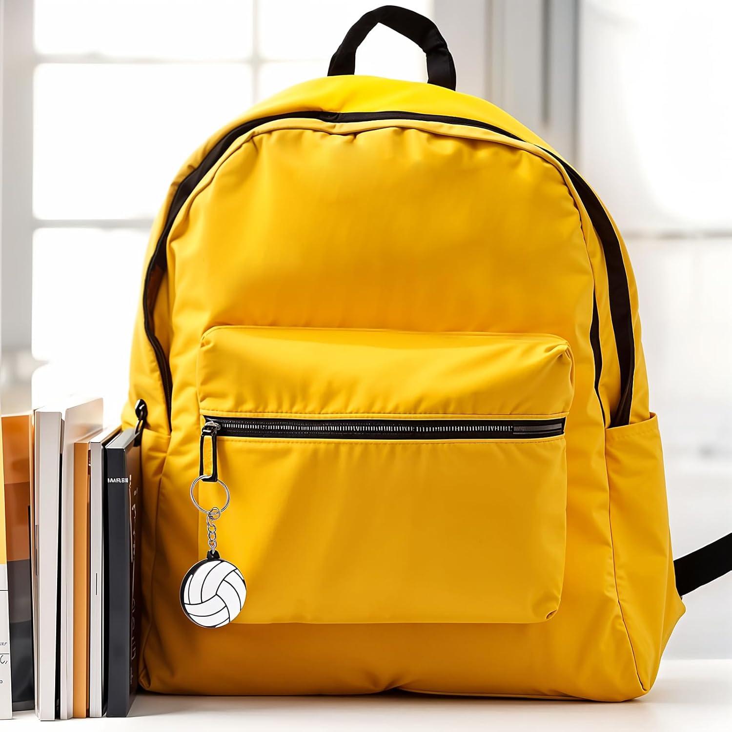 10 Llaveros de Voleibol PVC y Aleación de Zinc 3.8cm