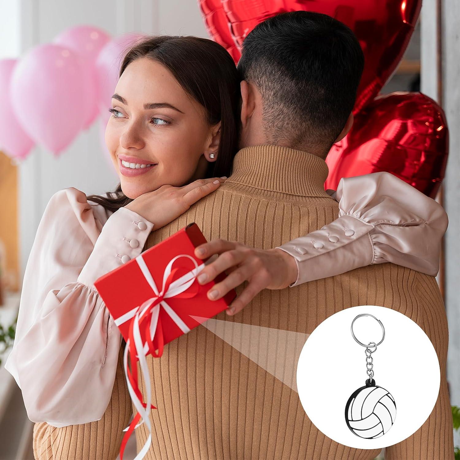 10 Llaveros de Voleibol PVC y Aleación de Zinc 3.8cm