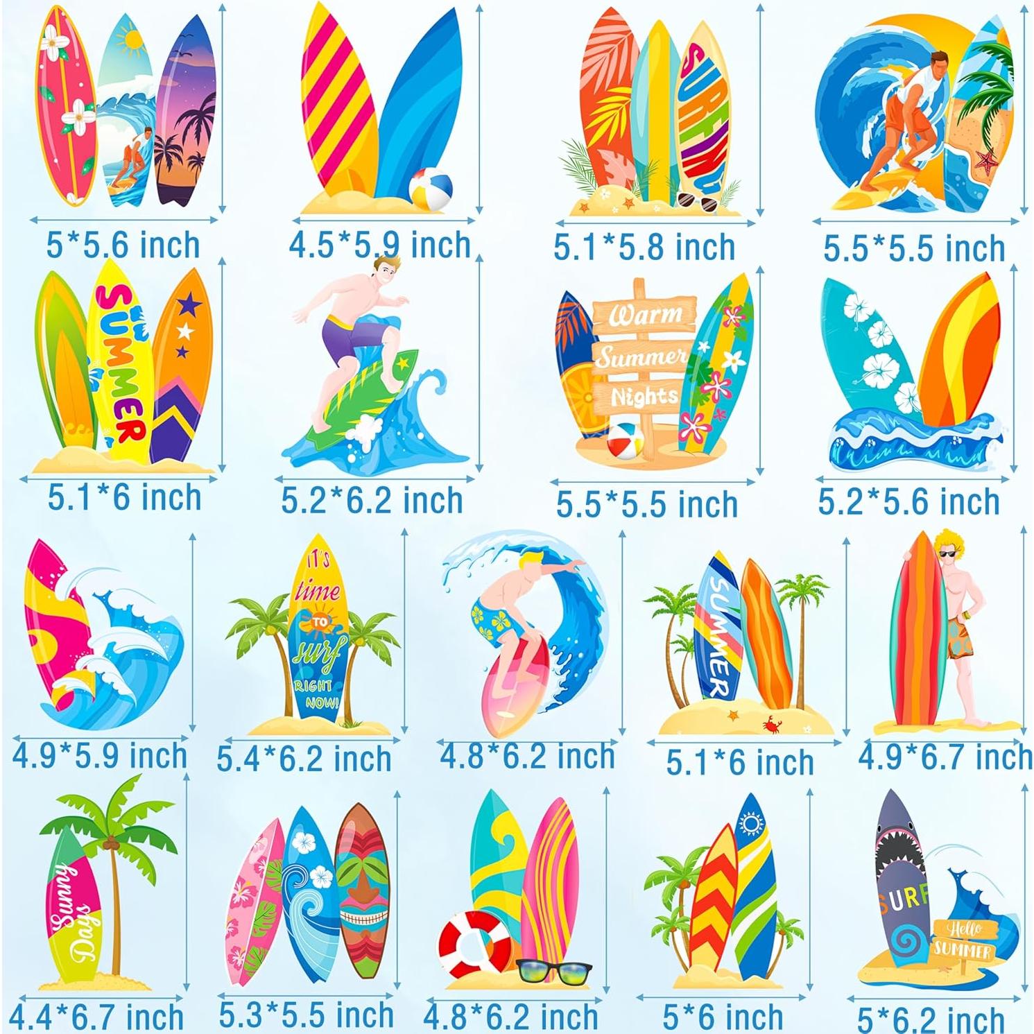 20 Piezas Decoraciones Colgantes Surf C L Cooper Life