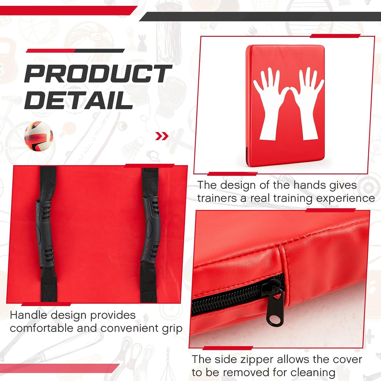 Almohadilla de Bloqueo de Voleibol Relaxgiant 40x60 cm Roja