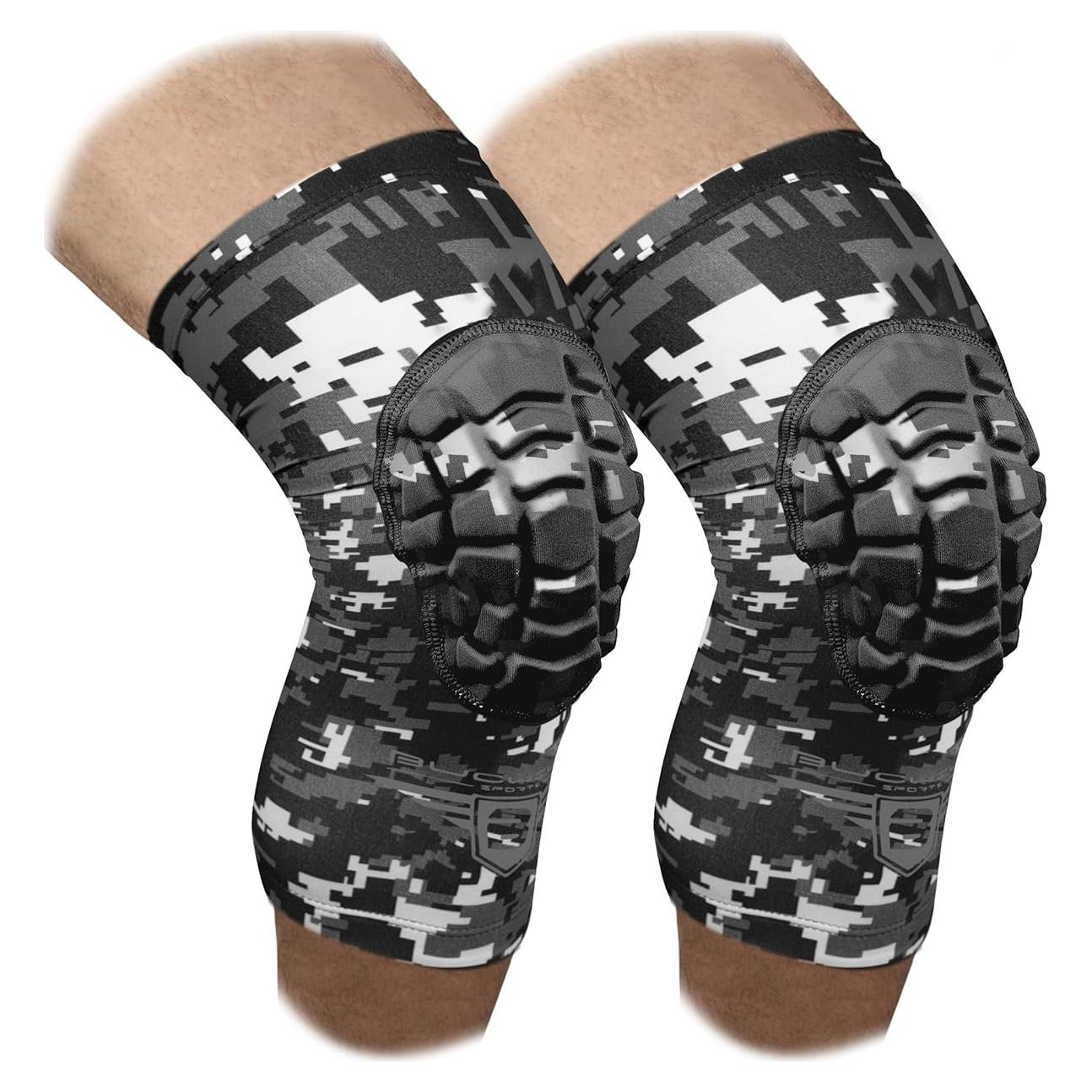 Rodilleras de Voleibol Bucwild Sports Camo Negro XS - 1 Par