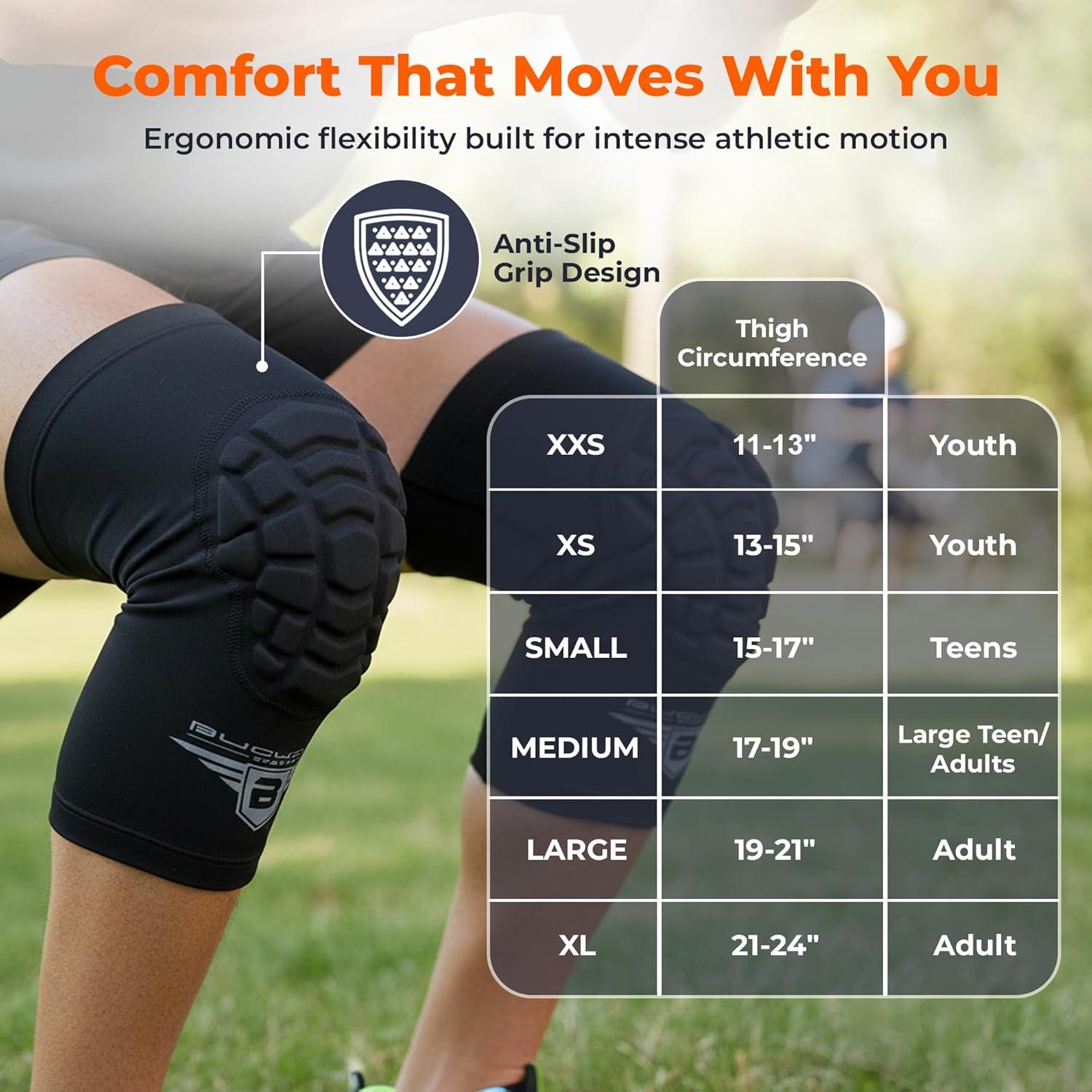 Rodilleras de Voleibol Bucwild Sports Camo Negro XS - 1 Par