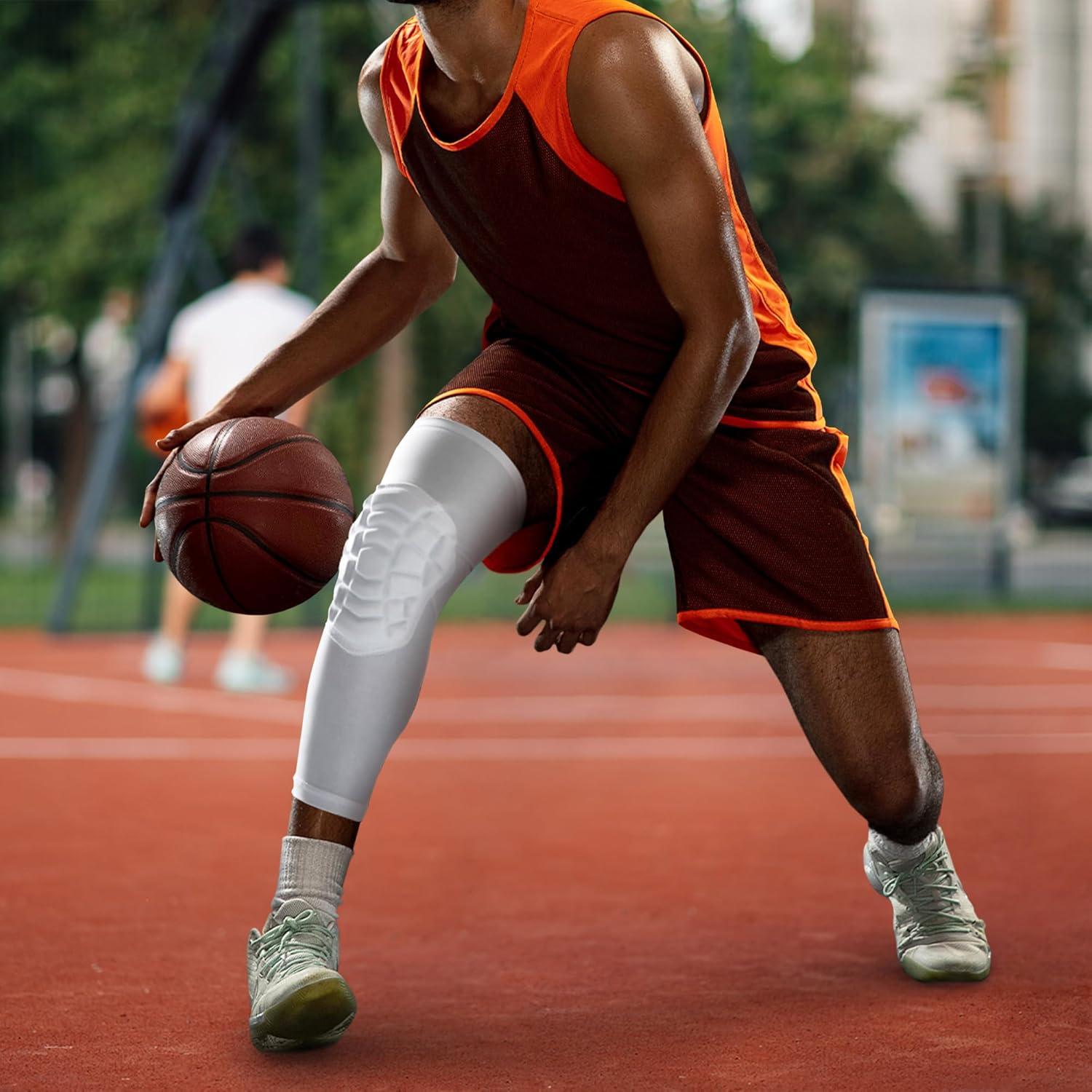 Mangas de Compresión para Rodillas LUODITO - 2 Pcs Pequeño Blanco