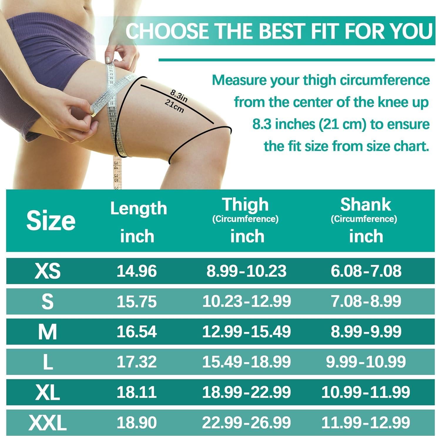 Mangas de Compresión para Rodillas LUODITO - 2 Pcs Pequeño Blanco