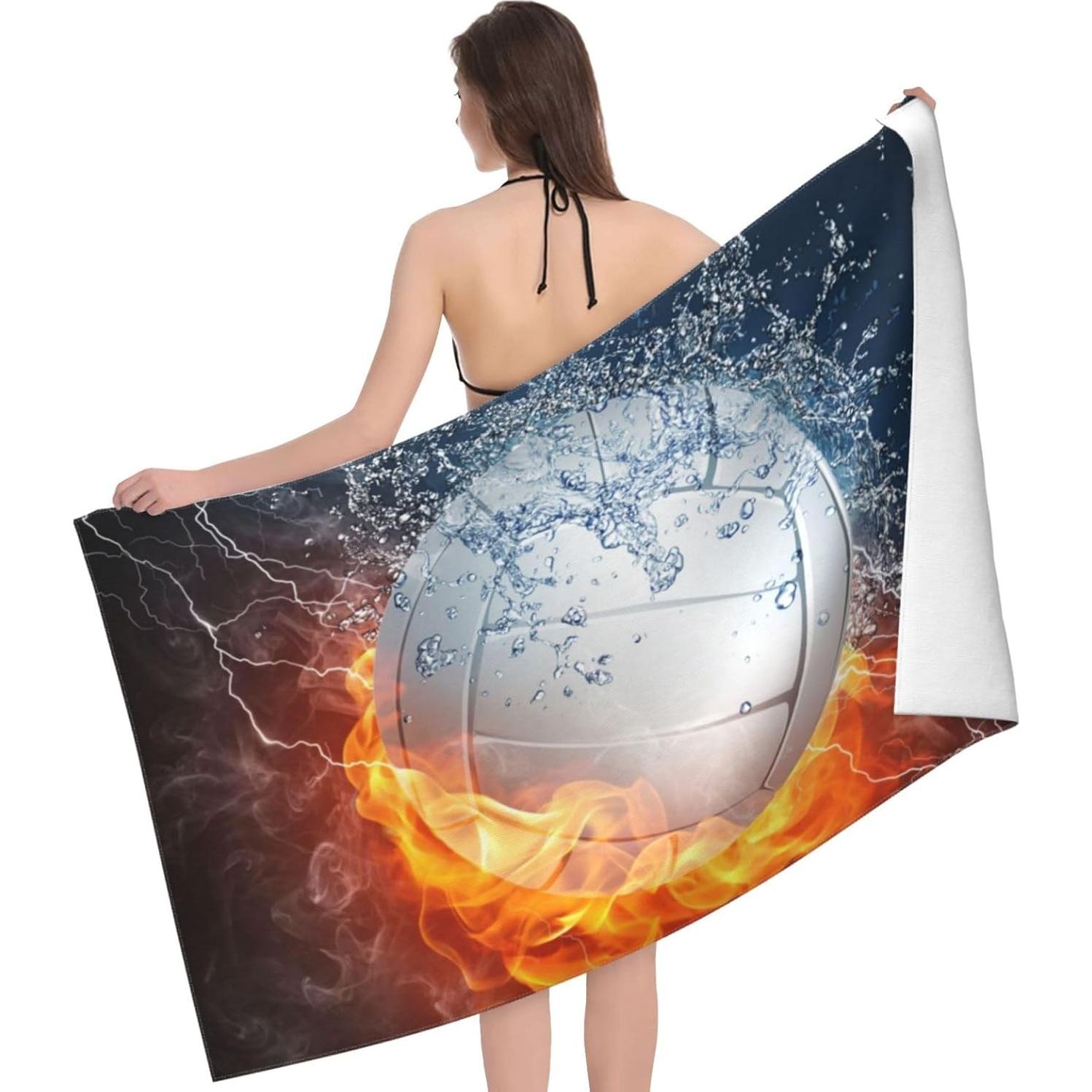 Toalla de Playa Grande VOOHDDY Microfibra 132x81cm Secado Rápido