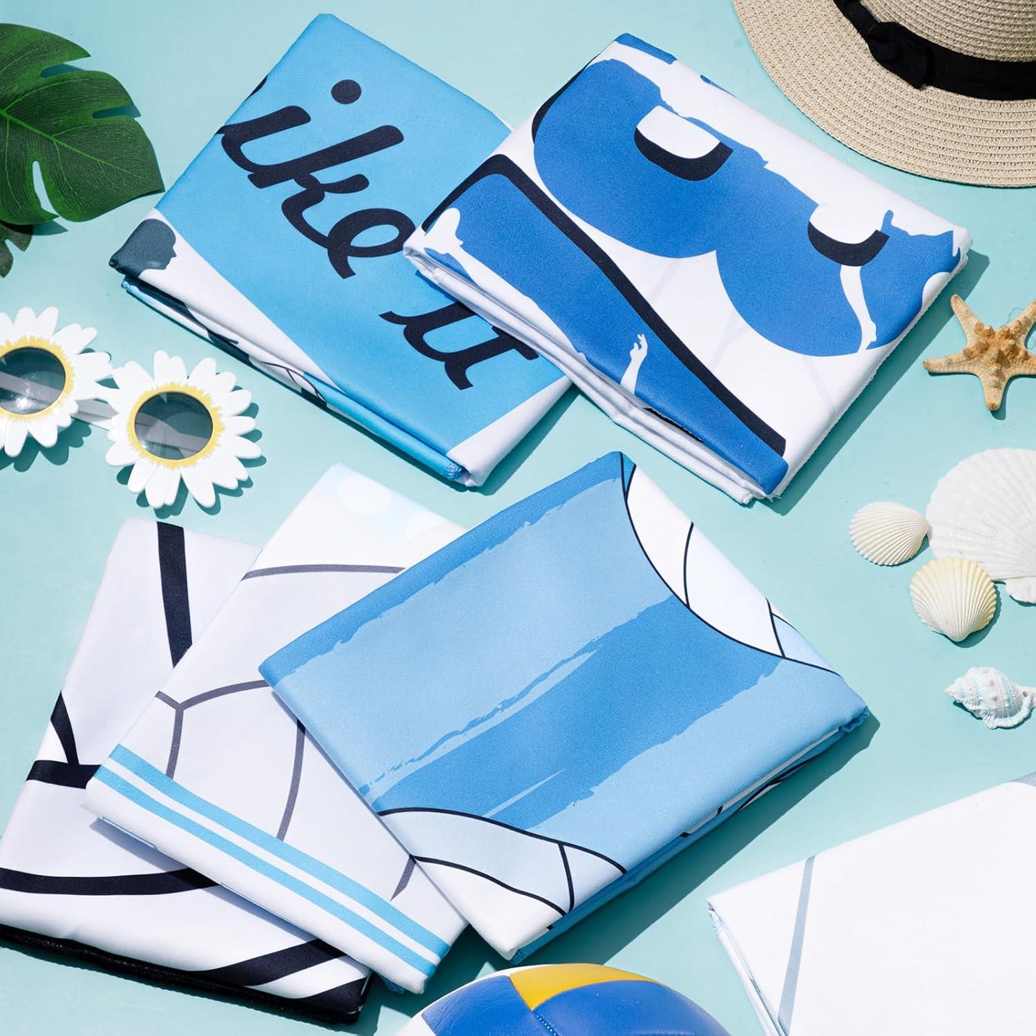 Toallas de Playa VitalCozy 6 Pzas Microfibra 71x150 cm Voleibol