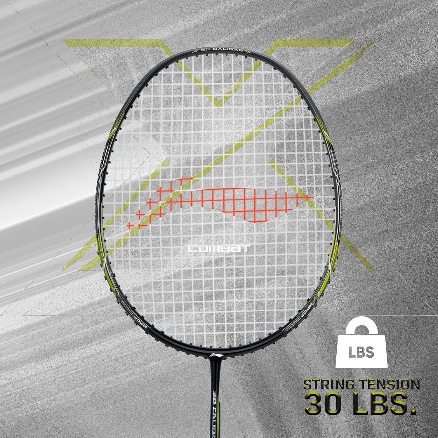Raqueta de Bádminton Li-Ning 3D Calibar X 85g con Funda