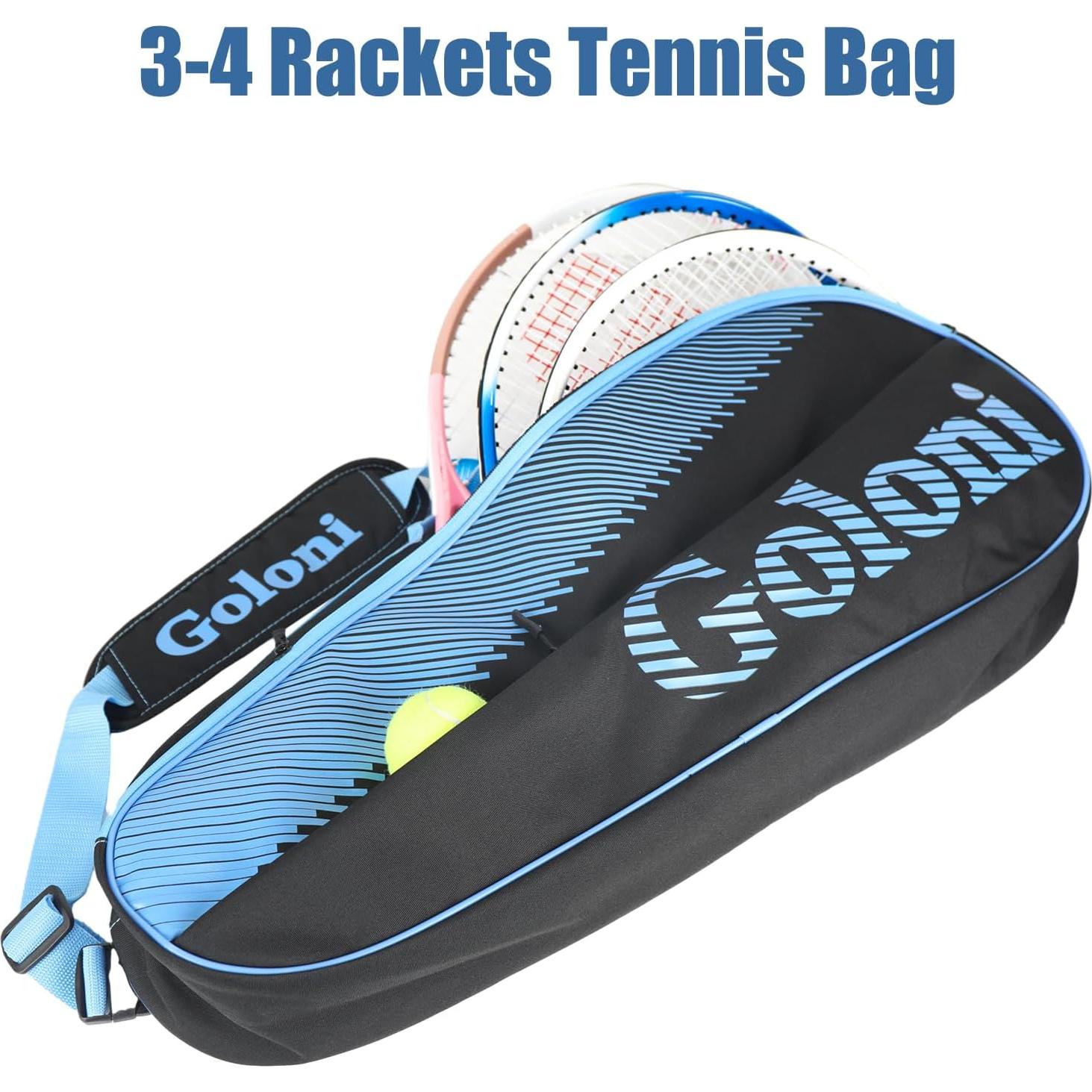Bolsa de Tenis Goloni para 3 Raquetas - Diseño Unisex