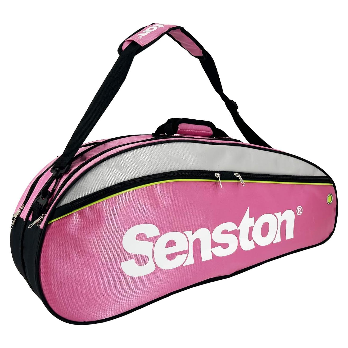Bolsa de Tenis Senston Rosa Impermeable 72x29x18 cm
