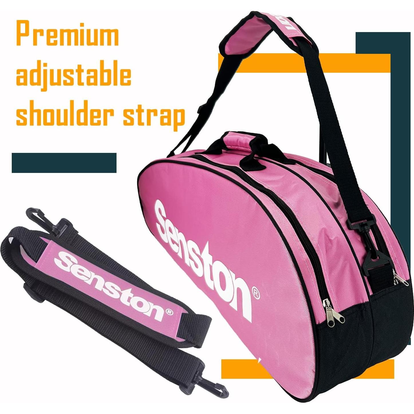 Bolsa de Tenis Senston Rosa Impermeable 72x29x18 cm