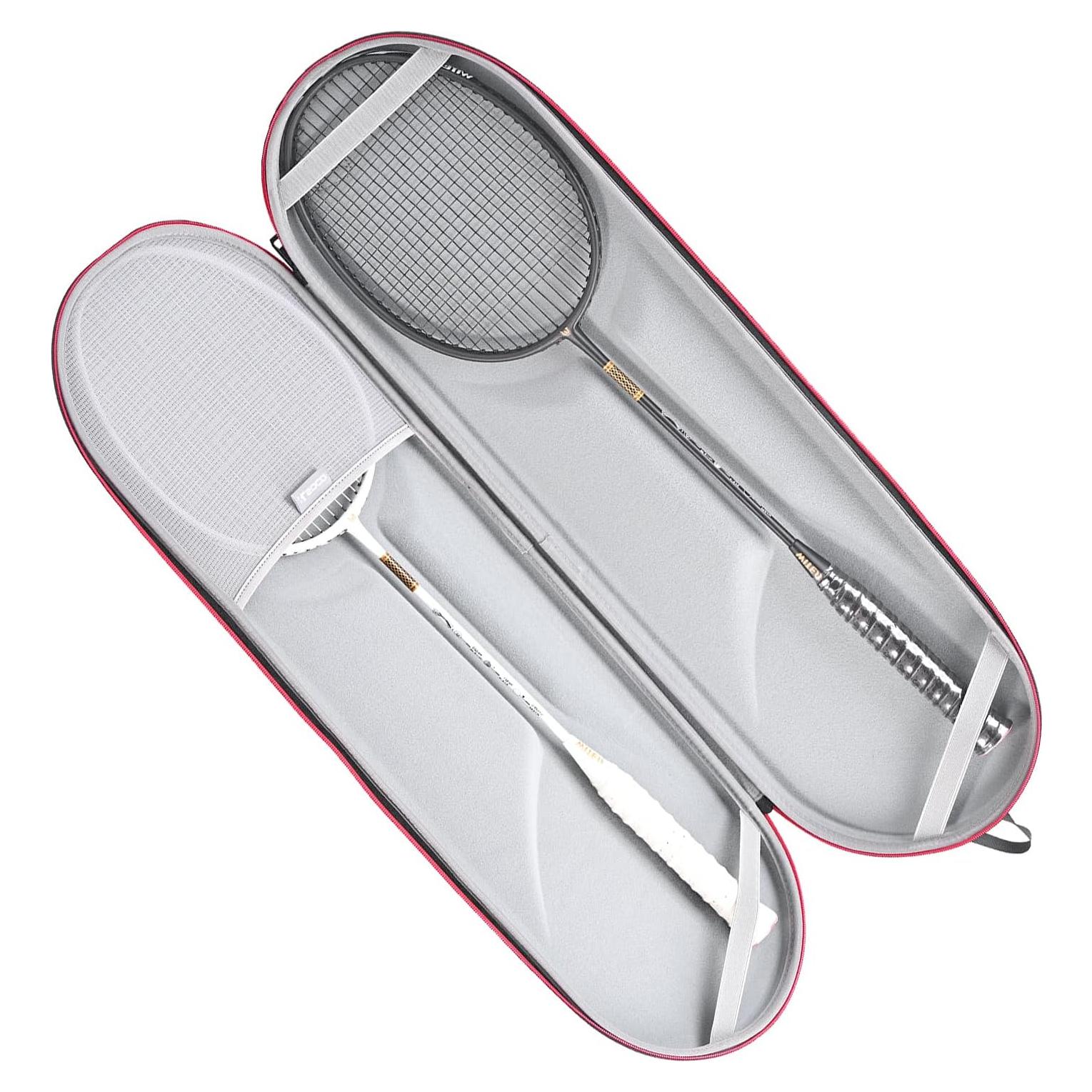 Funda Dura RLSOCO para 2 Raquetas de Bádminton y Pelotas