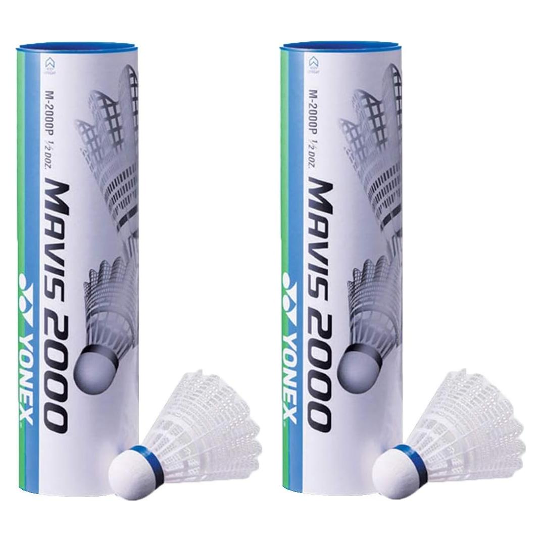 Volantes de Nylon YONEX Mavis 2000 para Bádminton - 2 Tubos