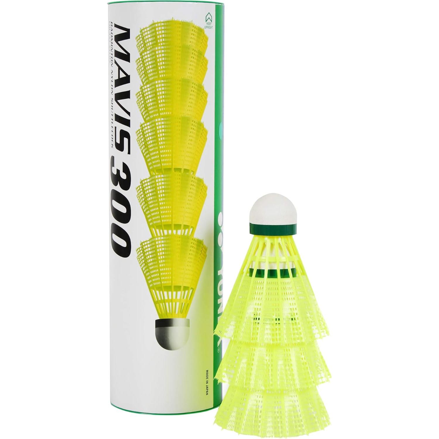 Volante de Nylon Yonex Mavis 300 Tapa Verde Amarillo