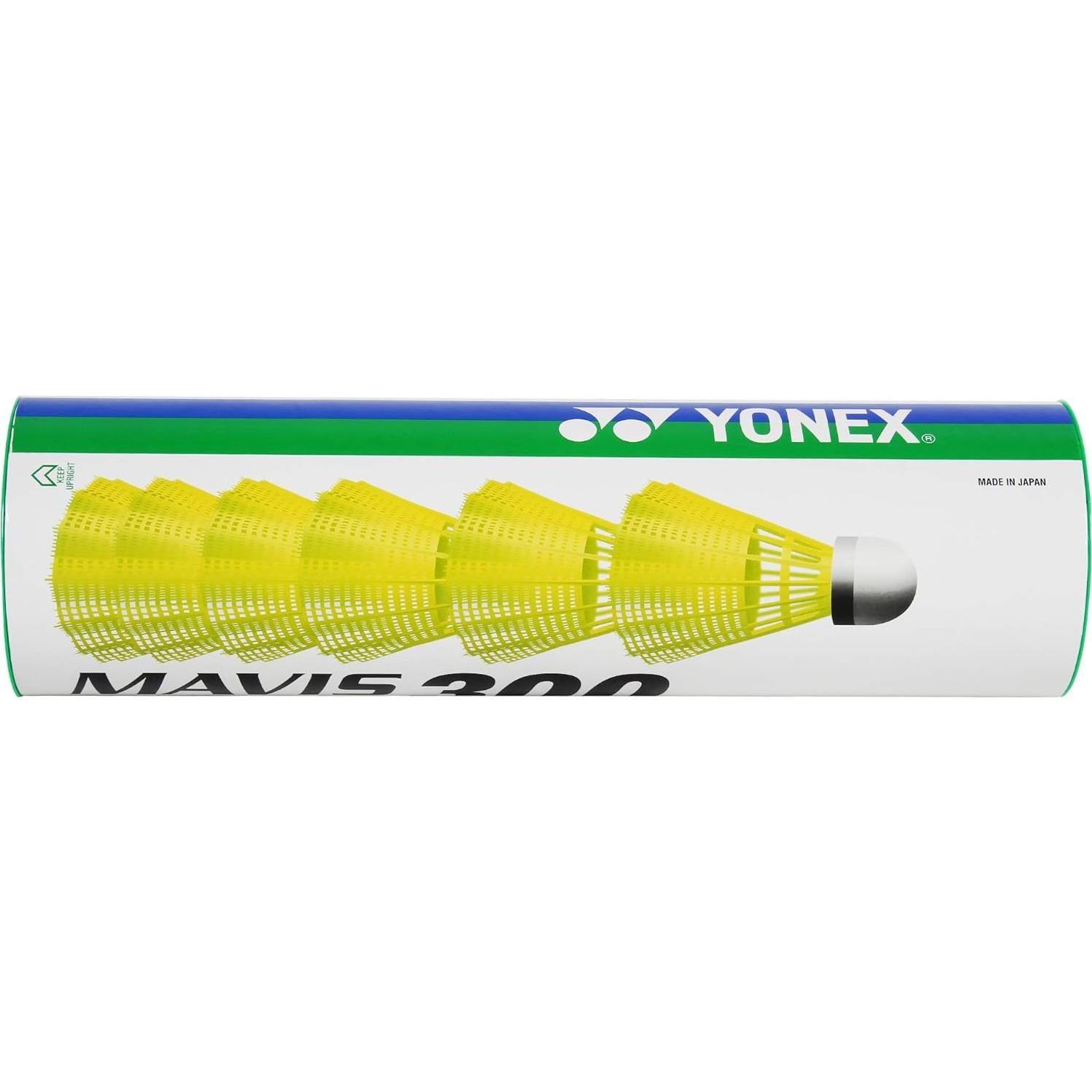 Volante de Nylon Yonex Mavis 300 Tapa Verde Amarillo