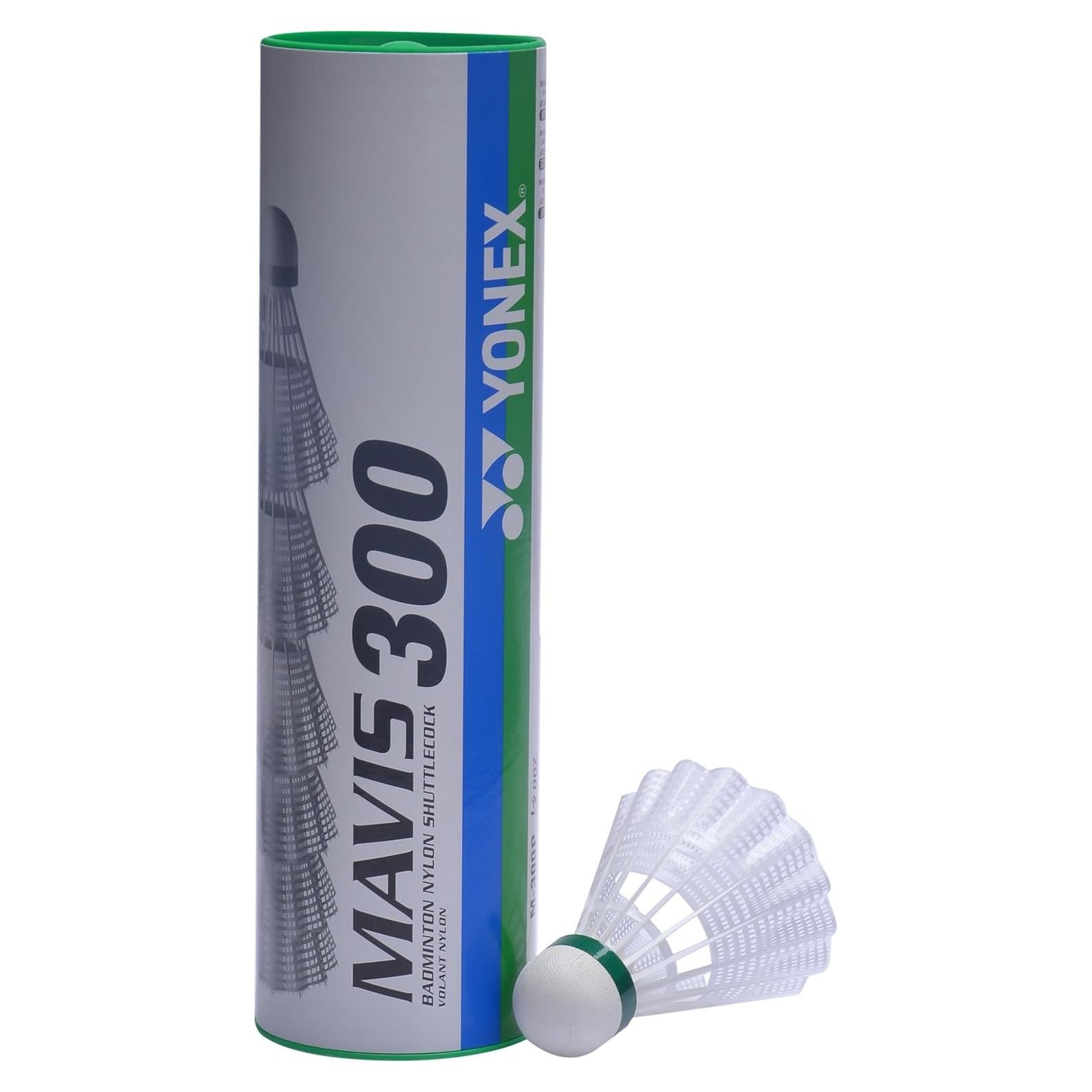 Volante de Nylon Yonex Mavis 300 - Blanco - Tapa Verde