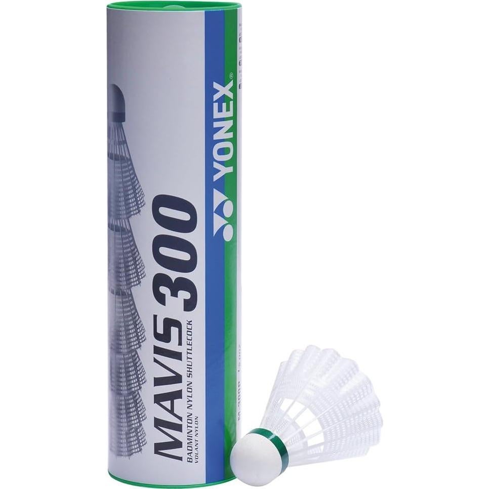 Volante de Nylon Yonex Mavis 300 - Blanco - Tapa Verde