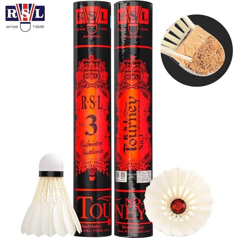 Volantes de Bádminton RSL No.3 Torneo Paquete de 12 - Velocidad 77