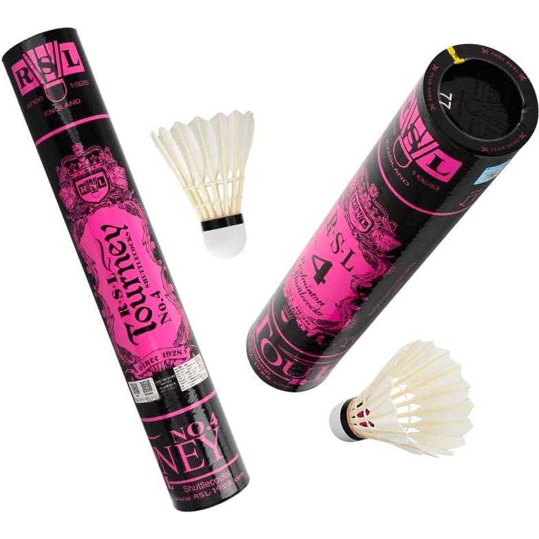 Volantes de Bádminton RSL No.4 Torneo Paquete de 12 - Velocidad 77