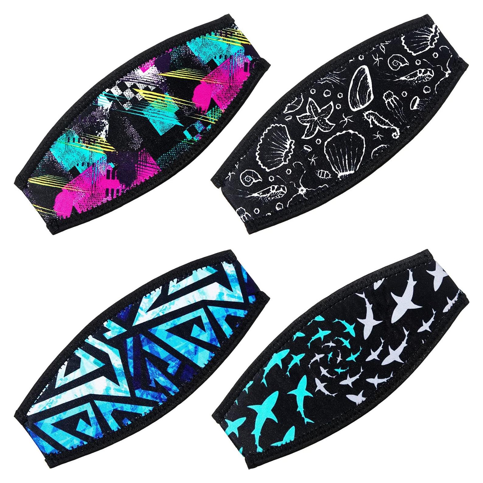 Cubiertas de Neopreno Frienda para Máscara de Buceo 4 Piezas