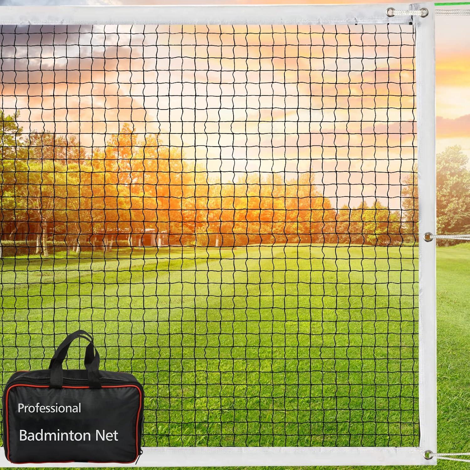 Red de bádminton portátil ElvesHome 610x76 cm con bolsa