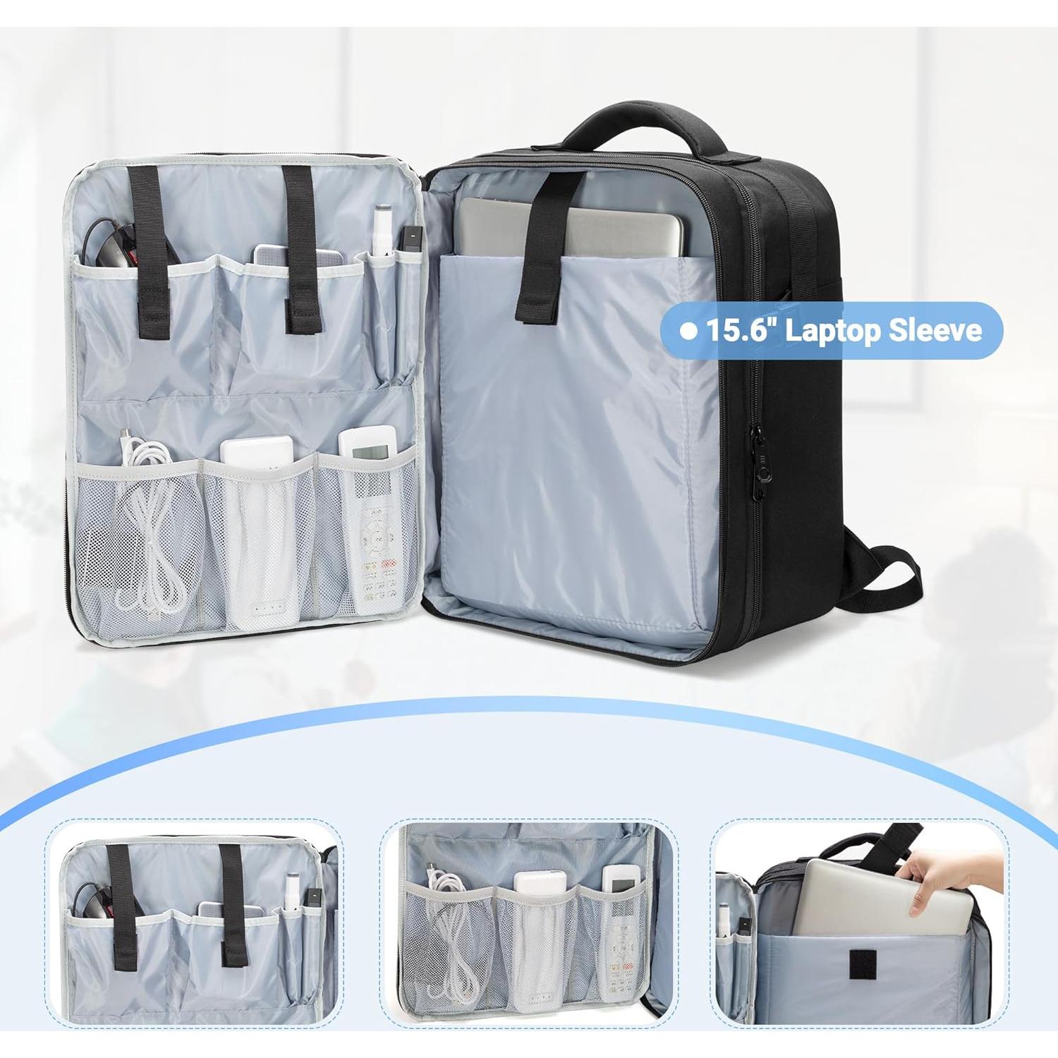 Mochila para Proyector LUXJA con Funda para Laptop 15.6"