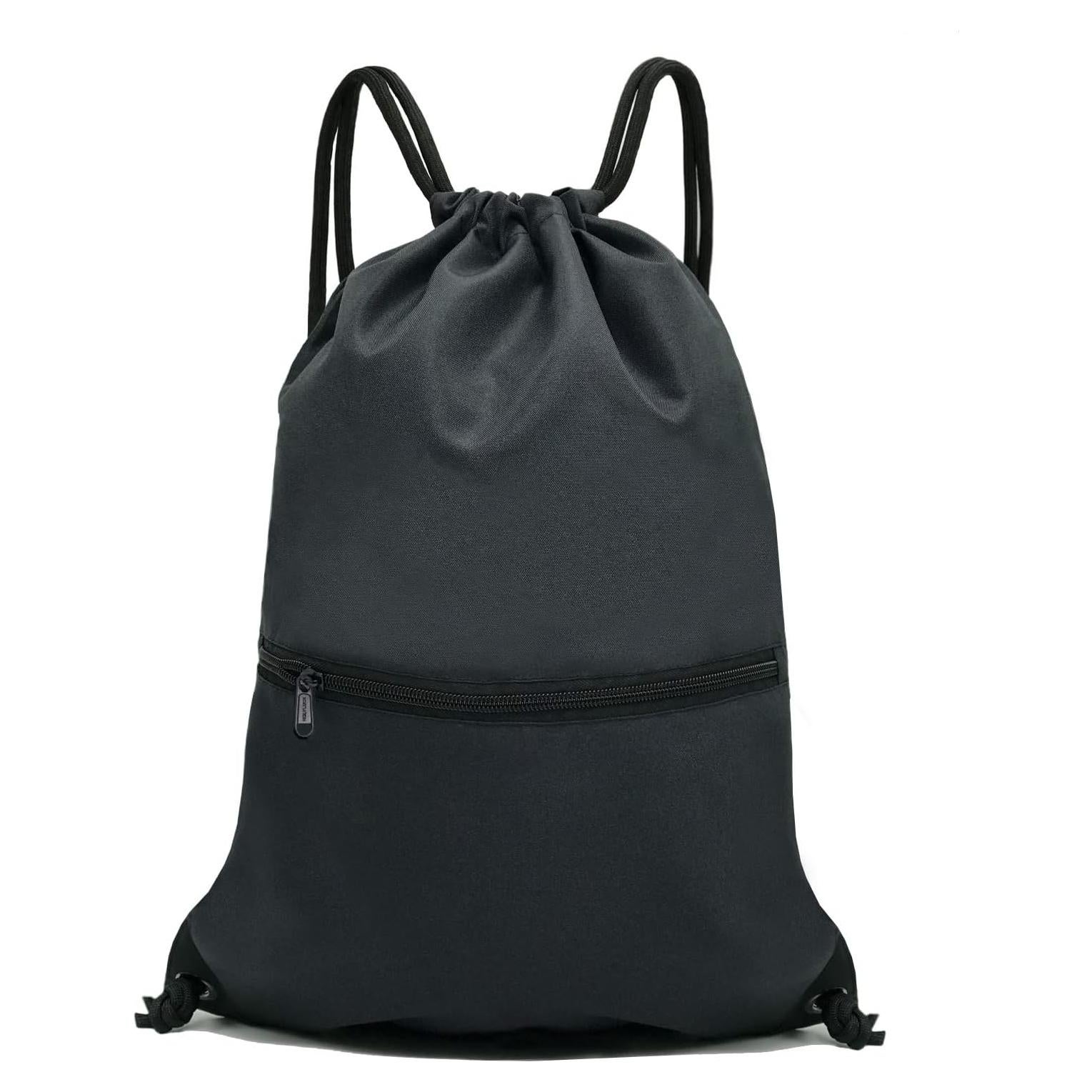 Mochila de Cuerda HOLYLUCK Negra para Deporte y Gym