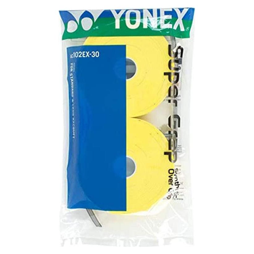 Overgrip Yonex Super Grap 30 Paquete Amarillo 0.6mm