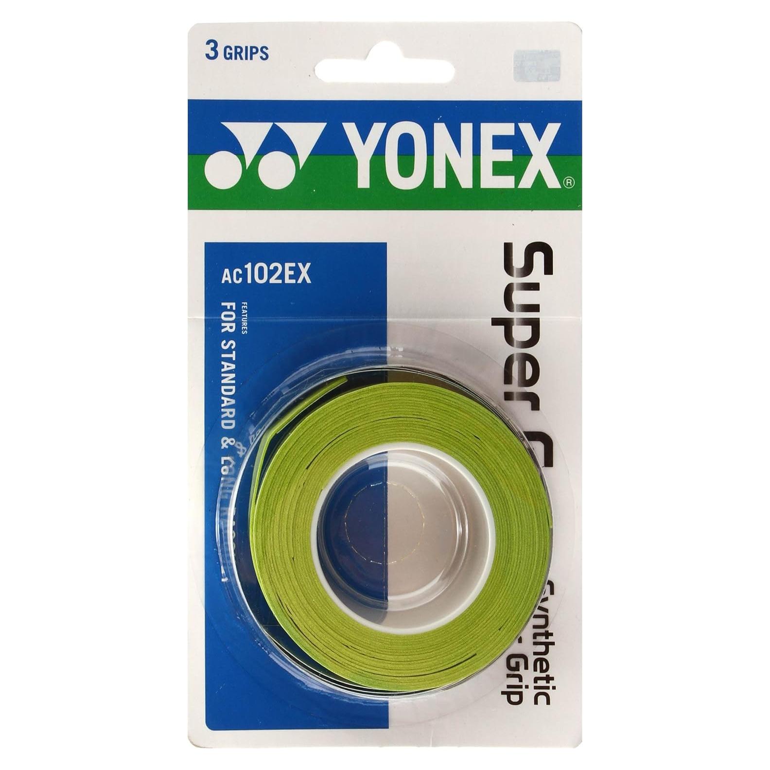 Overgrip Tenis YONEX Super Grap Verde Lima - 3 Unidades