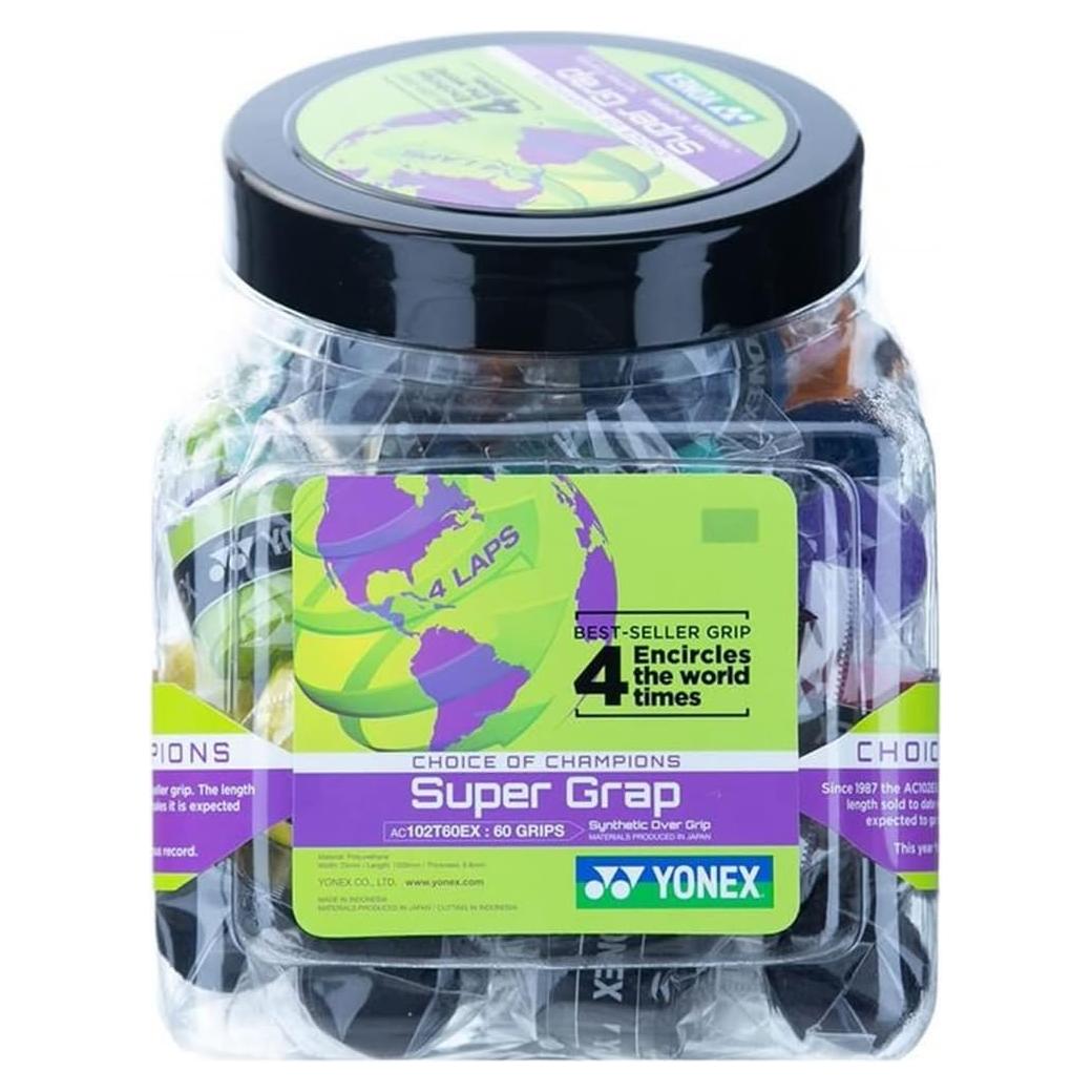 Overgrip YONEX Super GRAP 60-Pack Colores Variados
