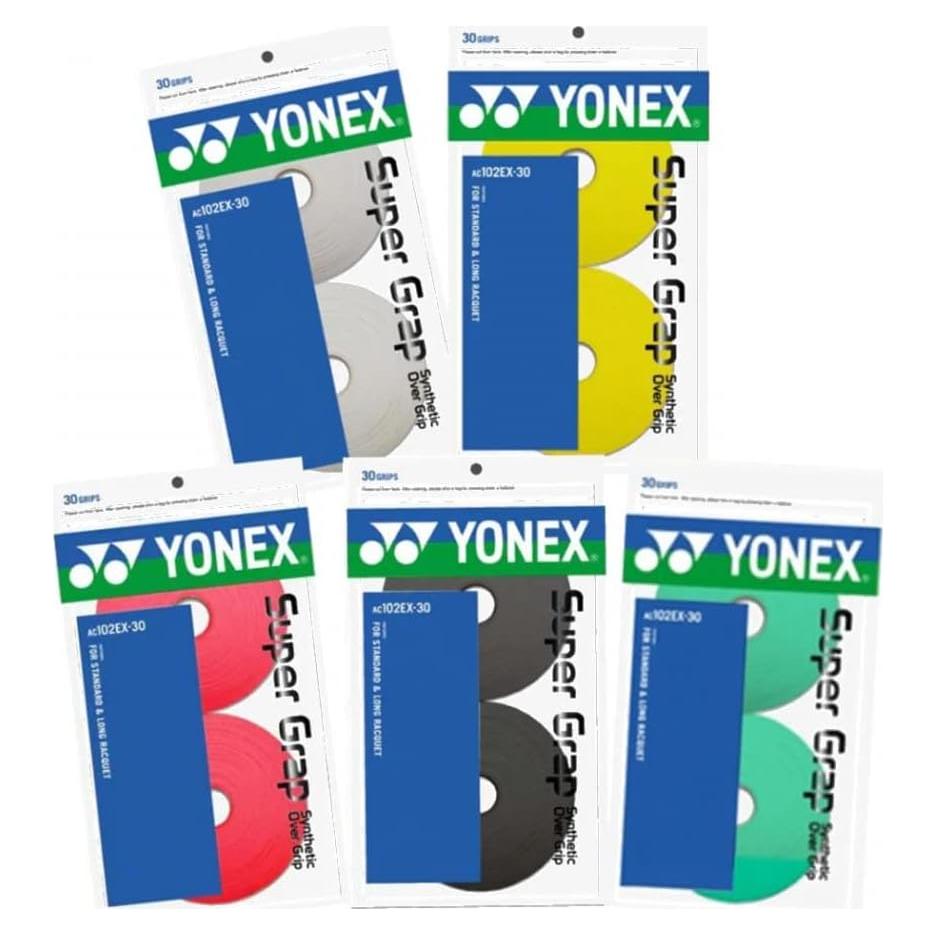 Empuñadura de Tenis YONEX Super Grap 30 Envueltas Blanca