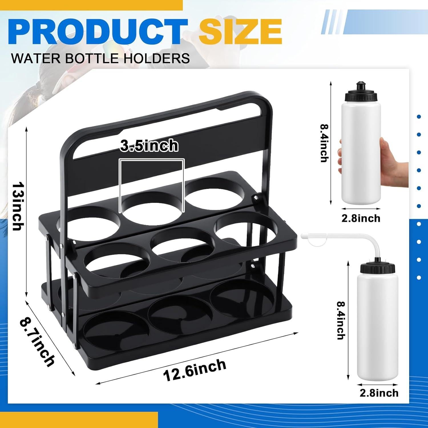 Set de Botellas de Agua Suclain 7 Piezas 1L para Deportes