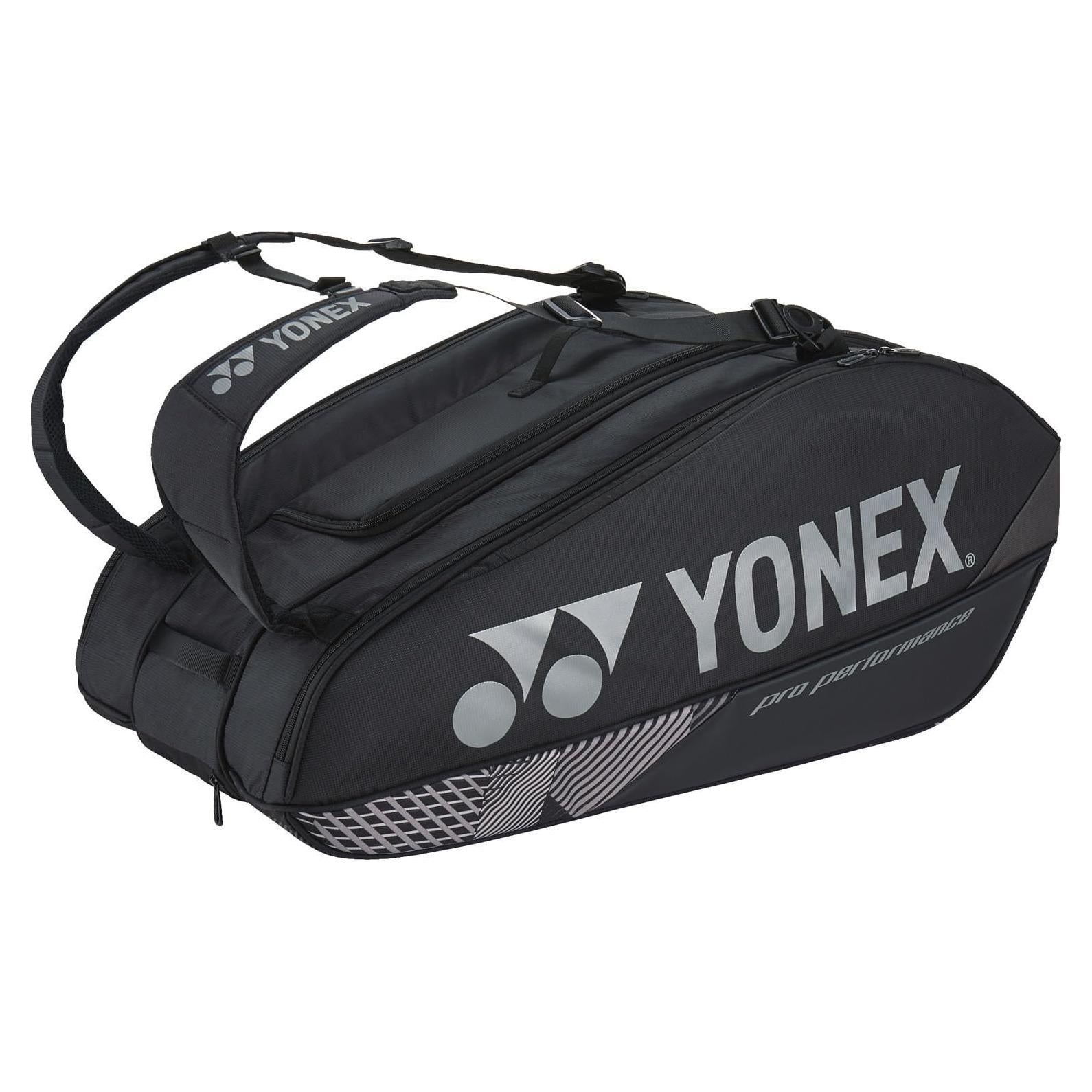 Bolsa de Ráquet YONEX para 9 Ráquetas - Poliester Negro