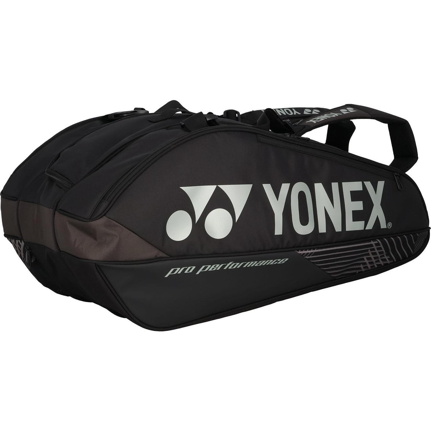 Bolsa de Ráquet YONEX para 9 Ráquetas - Poliester Negro