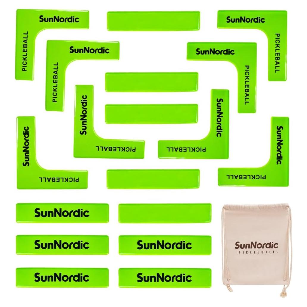 Kit de Marcadores de Cancha de Pickleball SunNordic - 18 Piezas