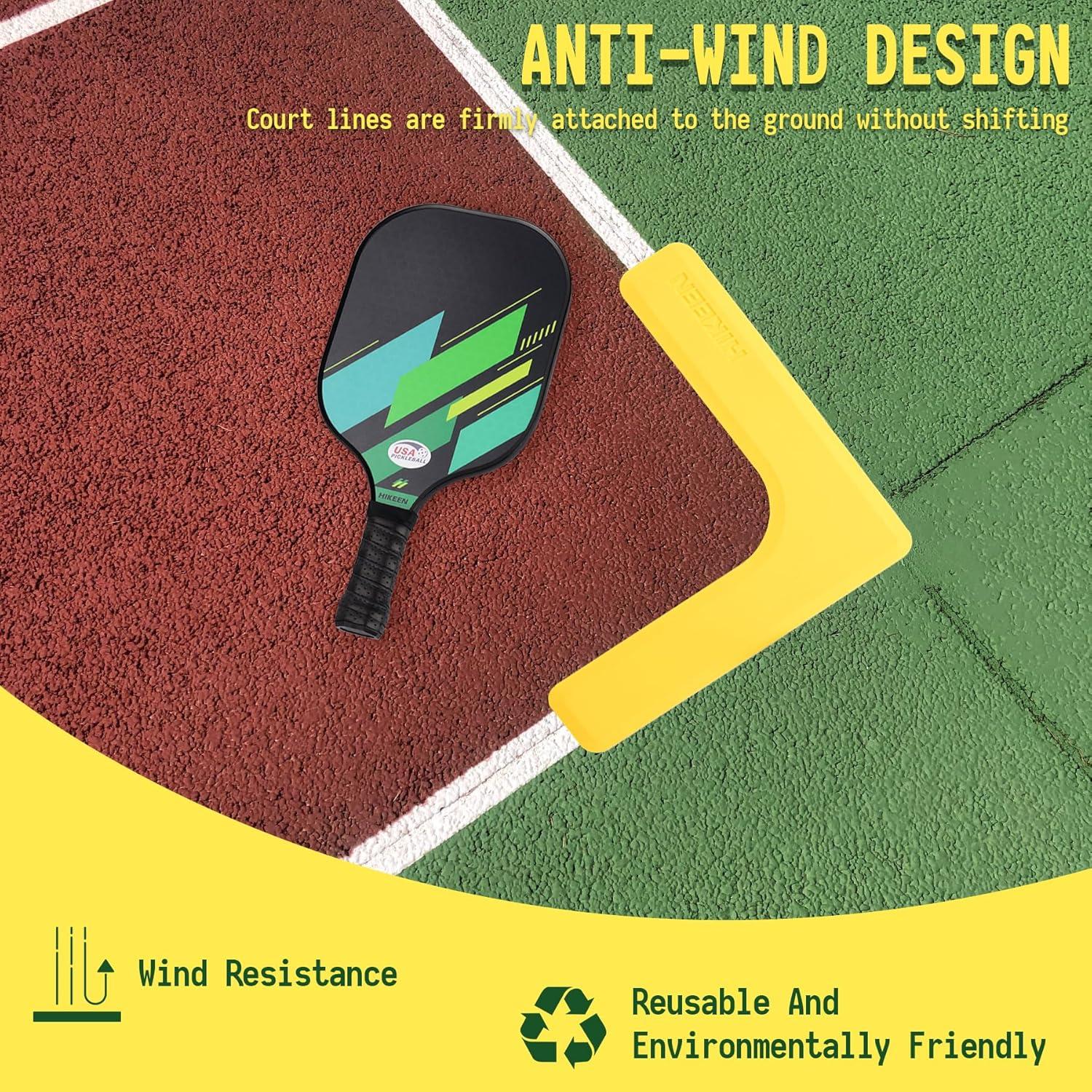 Kit de Marcadores de Cancha de Pickleball Hikeen 84pcs Antideslizante