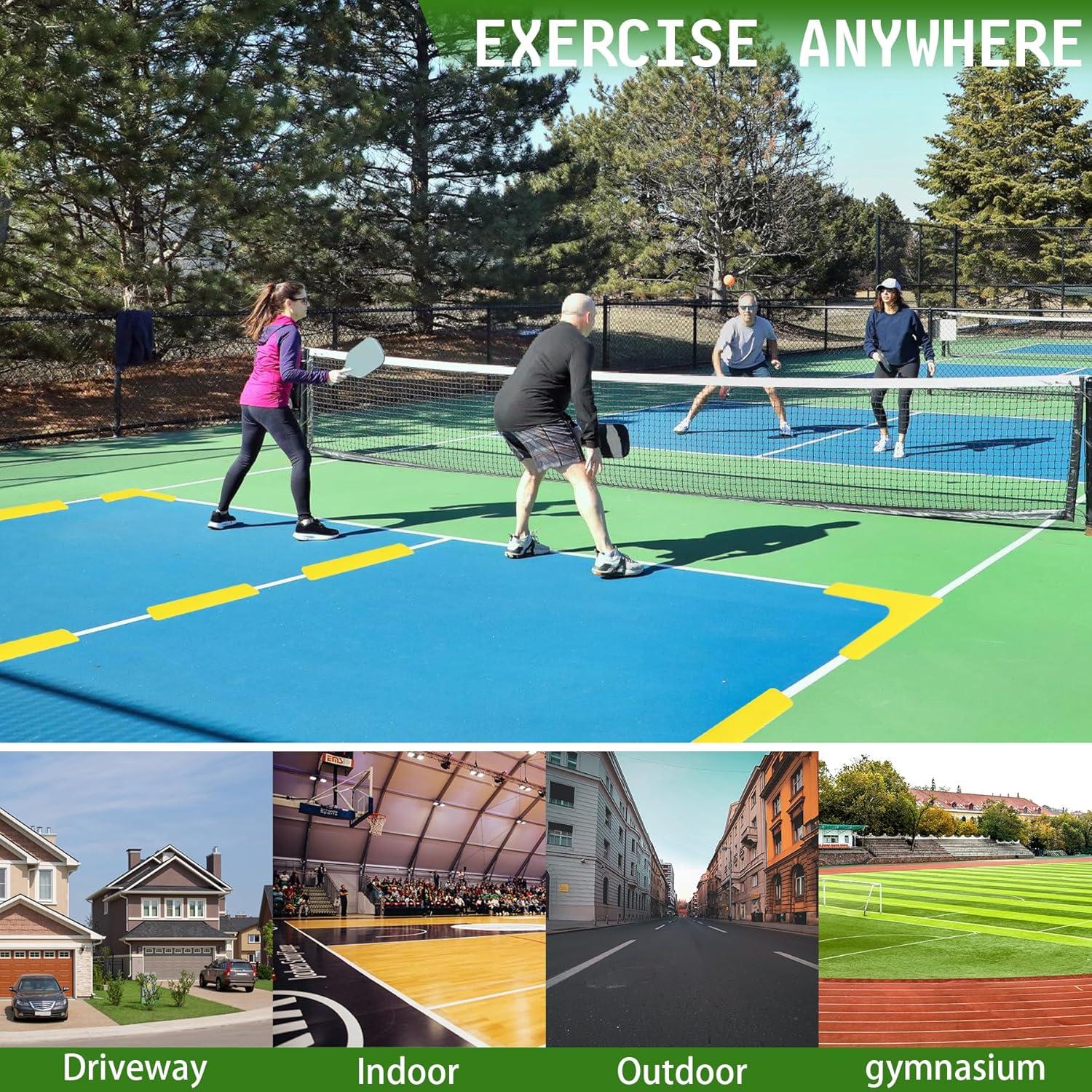 Kit de Marcadores de Cancha de Pickleball Hikeen 84pcs Antideslizante