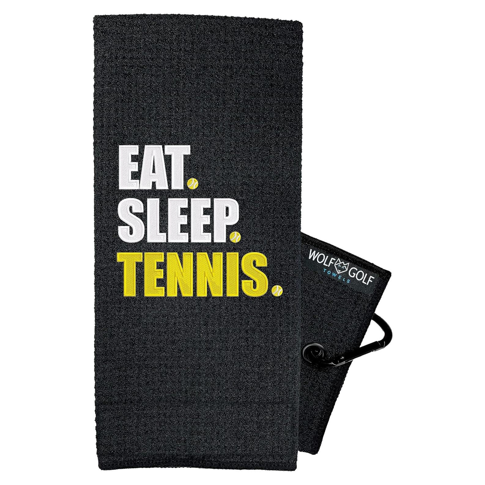 Toalla de Tenis Microfibra Wolf GT 40x60 cm Negra Personalizada