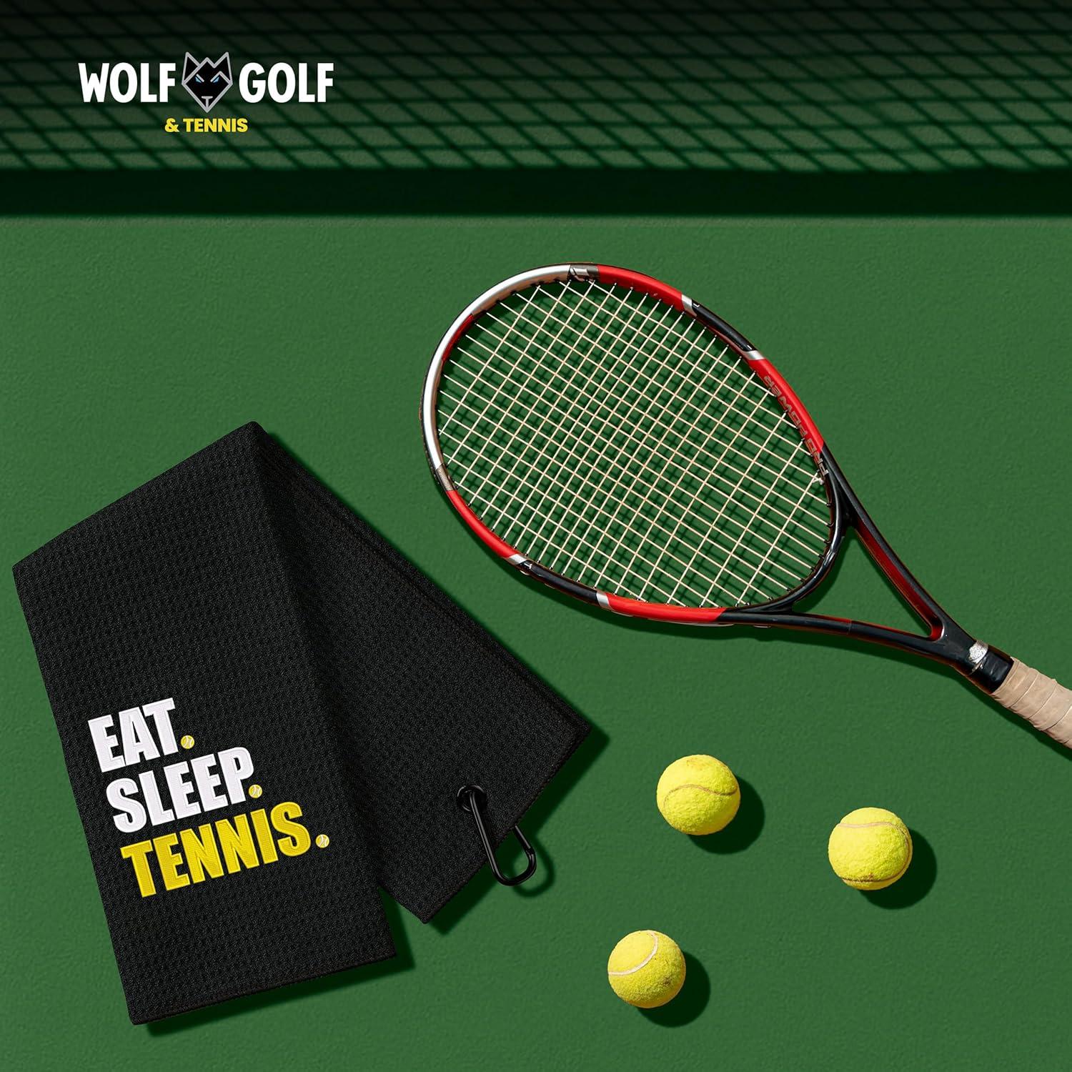 Toalla de Tenis Microfibra Wolf GT 40x60 cm Negra Personalizada