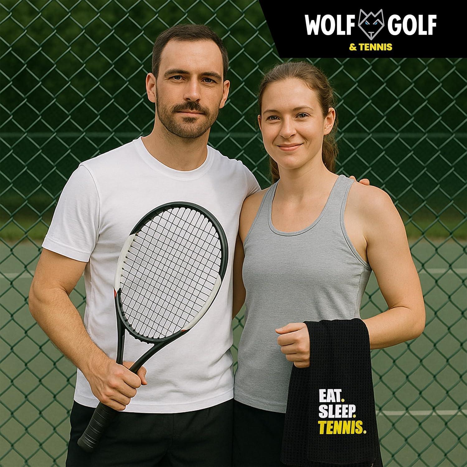 Toalla de Tenis Microfibra Wolf GT 40x60 cm Negra Personalizada